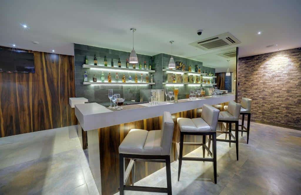Bar with Table at Cygnett Inn Celestiial Goa